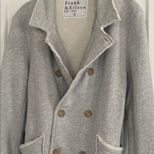 Frank & Eileen Belfast Gray Triple fleece Pea Coat Double-Breasted